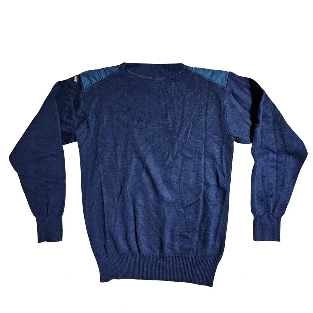 Paul &‎ Shark Wool Blend Yachting Sweater Nylon Patches Mens 6 Old Money Prep